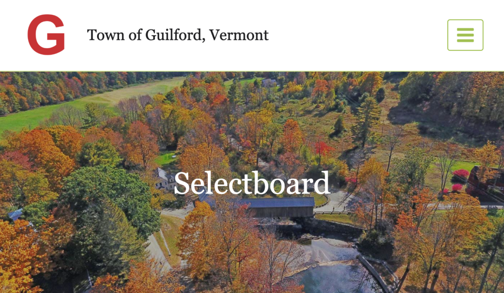 Selectboard Meeting Discover Guilford