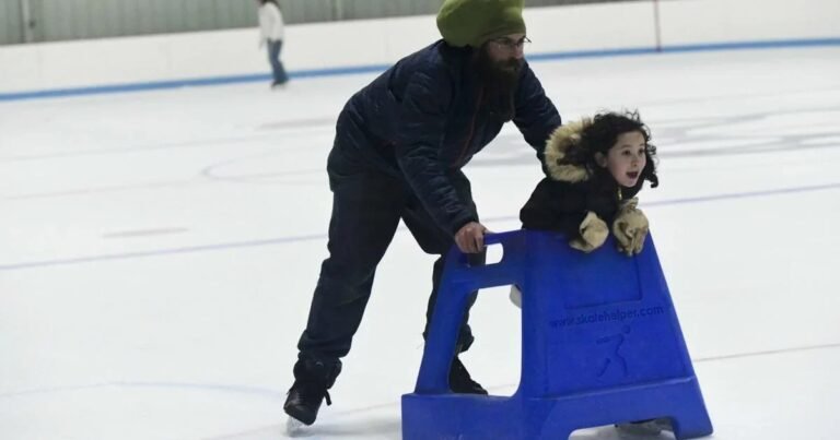 Ice skating fun