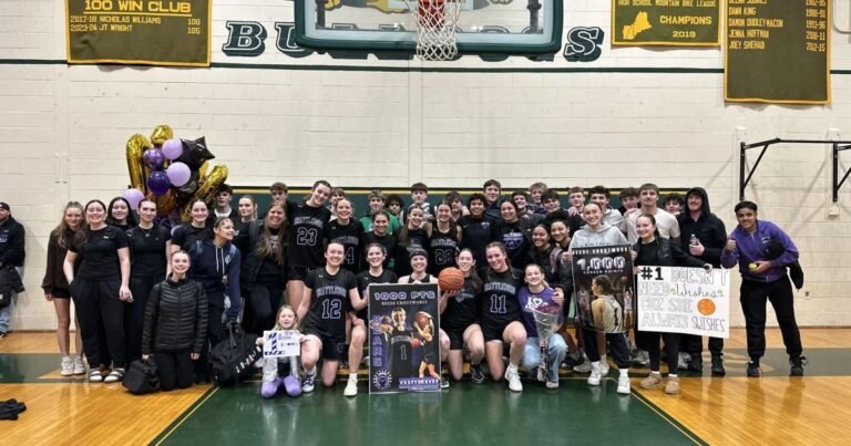 Croutworst reaches 1,000 point milestone in win over Burr & Burton